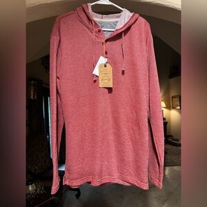 Weatherproof Men's Red Hooded Sweatshirt